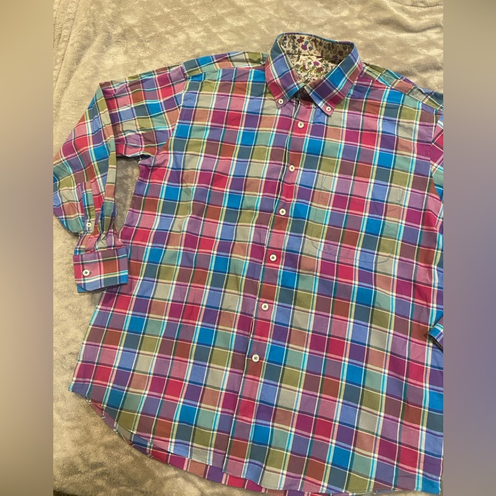 Men's Multicolor Plaid Shirt